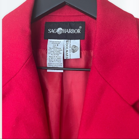 VTG Red Wool Blazer - Picture 2 of 4